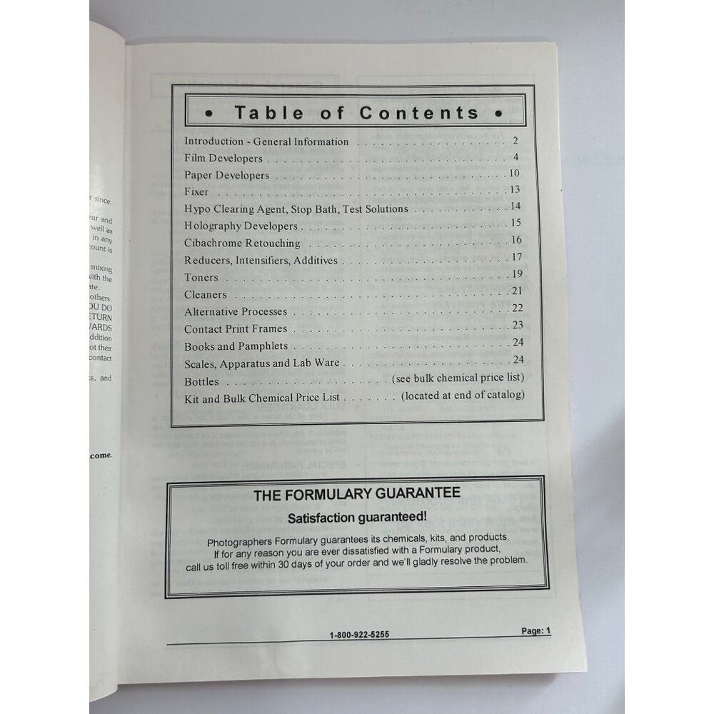Vintage Photographers' Formulary Catalog Kits & Chemicals for Photography Camera - Picture 4 of 9
